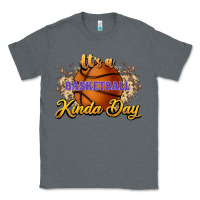 Charcoal Heather It's a Basketball kinda day Classic Tee - HowdyJamesFarm
