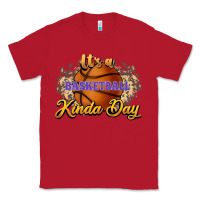 Red It's a Basketball kinda day Classic Tee - HowdyJamesFarm