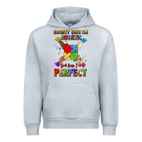 Heather Grey society says i'm autistic god says i'm perfect Urban Hoodie - JahusDesignShop