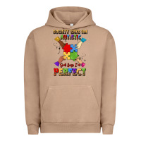 Pigment Burro society says i'm autistic god says i'm perfect Urban Hoodie - JahusDesignShop