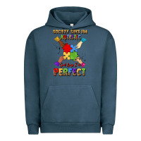 Pigment Midnight Navy society says i'm autistic god says i'm perfect Urban Hoodie - JahusDesignShop