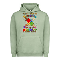 Pigment Oil Green society says i'm autistic god says i'm perfect Urban Hoodie - JahusDesignShop
