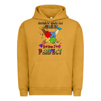 Pigment Peanut Butter society says i'm autistic god says i'm perfect Urban Hoodie - JahusDesignShop