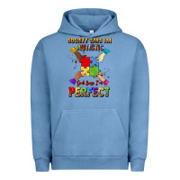 Pigment Pebble Blue society says i'm autistic god says i'm perfect Urban Hoodie - JahusDesignShop