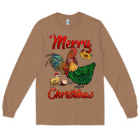 Toasted Coconut merry christmas chickens Long Sleeve Tee - RanaPortraitStore