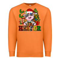 Carrot ho ho heifer little cute christmas cow Premium Sweatshirt - AdoDesignShop