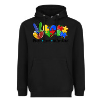 Black peace love  cure Heavyweight Hoodie - AdoDesignShop