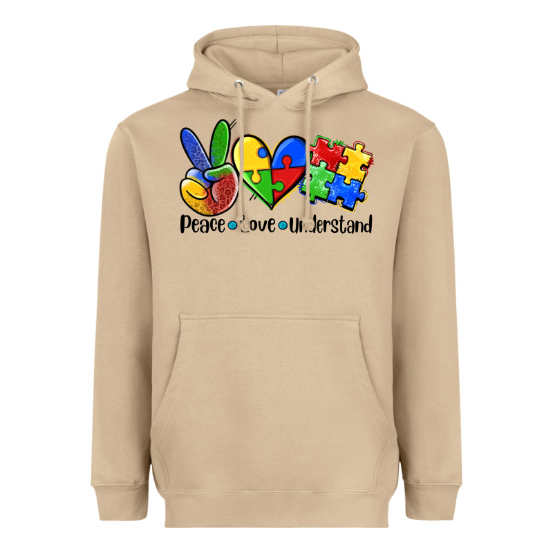 Peace Love  Cure Heavyweight Hoodie by AdoDesignShop | Teevron