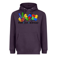 Plum peace love  cure Heavyweight Hoodie - AdoDesignShop