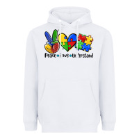 White peace love  cure Heavyweight Hoodie - AdoDesignShop