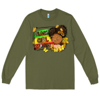 Army Green black girl magic Long Sleeve Tee - FaDigitalArtStudio