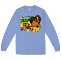 Colony Blue black girl magic Long Sleeve Tee - FaDigitalArtStudio