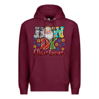 Burgundy How Dy Christmas Premium Hoodie - CowhideDigitalArt