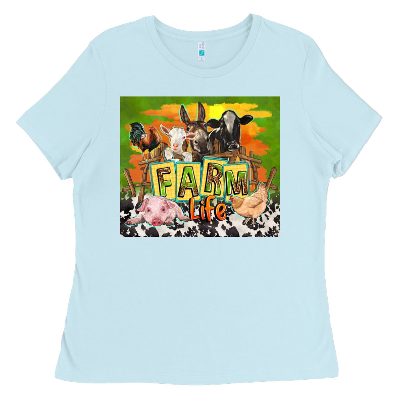 Farm Life With Animals Ladies Tee by TumblerDesignByShophia | Teevron