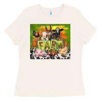 Bone farm life with animals Ladies Tee - TumblerDesignByShophia