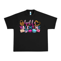 Black hello valentine Urban Heavy Tee - OliviaCreatesArt