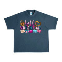 Midnight Navy hello valentine Urban Heavy Tee - OliviaCreatesArt