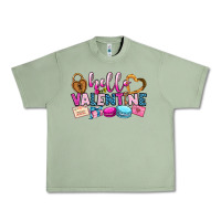 Oil Green hello valentine Urban Heavy Tee - OliviaCreatesArt