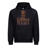Black Dog Lover Women Gift Weenie Mama Pet Mom Wiener Dachshund Urban Hoodie - maiPhamDesign