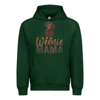 Forest Green Dog Lover Women Gift Weenie Mama Pet Mom Wiener Dachshund Urban Hoodie - maiPhamDesign