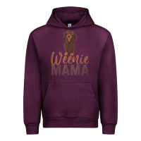 Mauve Wine Dog Lover Women Gift Weenie Mama Pet Mom Wiener Dachshund Urban Hoodie - maiPhamDesign