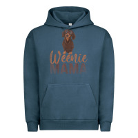 Pigment Midnight Navy Dog Lover Women Gift Weenie Mama Pet Mom Wiener Dachshund Urban Hoodie - maiPhamDesign