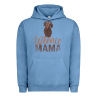 Pigment Pebble Blue Dog Lover Women Gift Weenie Mama Pet Mom Wiener Dachshund Urban Hoodie - maiPhamDesign