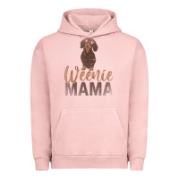 Pigment Salmon Dog Lover Women Gift Weenie Mama Pet Mom Wiener Dachshund Urban Hoodie - maiPhamDesign