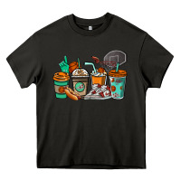 Asphalt Basketball coffee cups Heavy Core Tee - NancyCooperArtShop