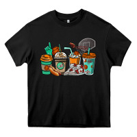 Black Basketball coffee cups Heavy Core Tee - NancyCooperArtShop