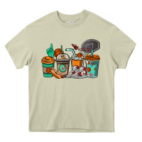 Mossy Basketball coffee cups Heavy Core Tee - NancyCooperArtShop