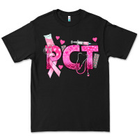 Black breast cancer pct patient care technician Premium Tee - texasbilliewilder