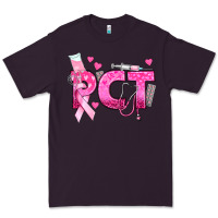 Plum breast cancer pct patient care technician Premium Tee - texasbilliewilder