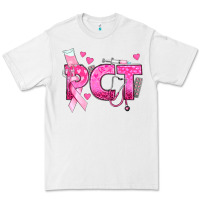 White breast cancer pct patient care technician Premium Tee - texasbilliewilder