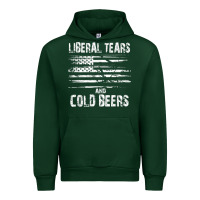 Forest Green liberal tears and cold beers   funny political t shirt Urban Hoodie - maiPhamDesign