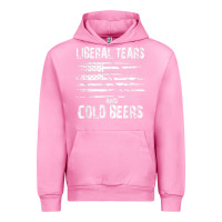 Fuchsia Pink liberal tears and cold beers   funny political t shirt Urban Hoodie - maiPhamDesign