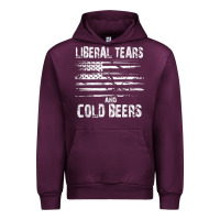 Mauve Wine liberal tears and cold beers   funny political t shirt Urban Hoodie - maiPhamDesign