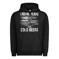 Pigment Black liberal tears and cold beers   funny political t shirt Urban Hoodie - maiPhamDesign