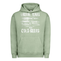 Pigment Oil Green liberal tears and cold beers   funny political t shirt Urban Hoodie - maiPhamDesign