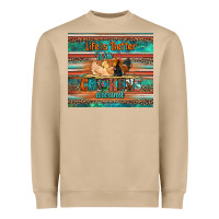Mushroom life is better with chickens around chicken coop Heavyweight Sweatshirt - Artiststas