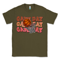 Army Green game day game day game day basketball Classic Tee - HowdyJamesFarm
