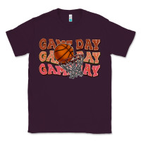 Plum game day game day game day basketball Classic Tee - HowdyJamesFarm