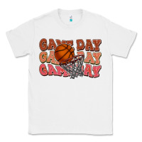 White game day game day game day basketball Classic Tee - HowdyJamesFarm