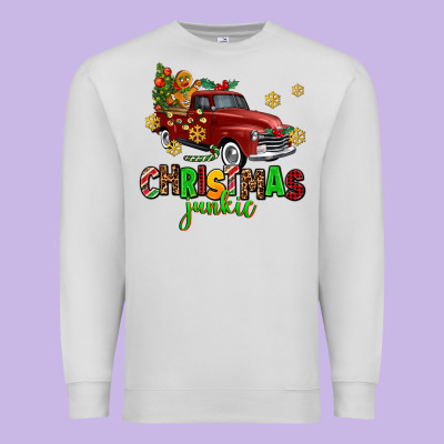 Christmas Junkie Premium Sweatshirt Designed By Adodesignshop