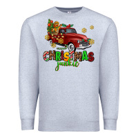 Heather Grey christmas junkie Premium Sweatshirt - AdoDesignShop