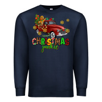 Navy christmas junkie Premium Sweatshirt - AdoDesignShop
