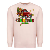 Pale Pink christmas junkie Premium Sweatshirt - AdoDesignShop