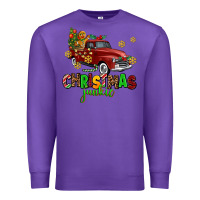 Purple christmas junkie Premium Sweatshirt - AdoDesignShop