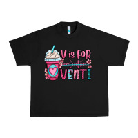 Black v is for valentine venti coffee cup Urban Heavy Tee - OliviaCreatesArt