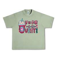 Oil Green v is for valentine venti coffee cup Urban Heavy Tee - OliviaCreatesArt